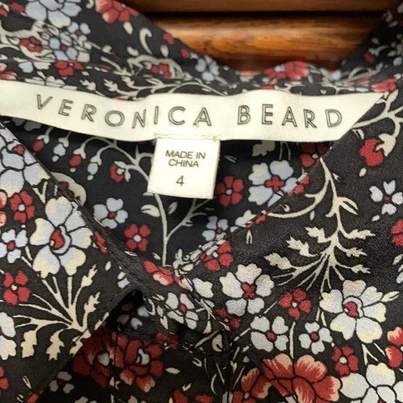 Veronica Beard Rory Floral Silk Dress